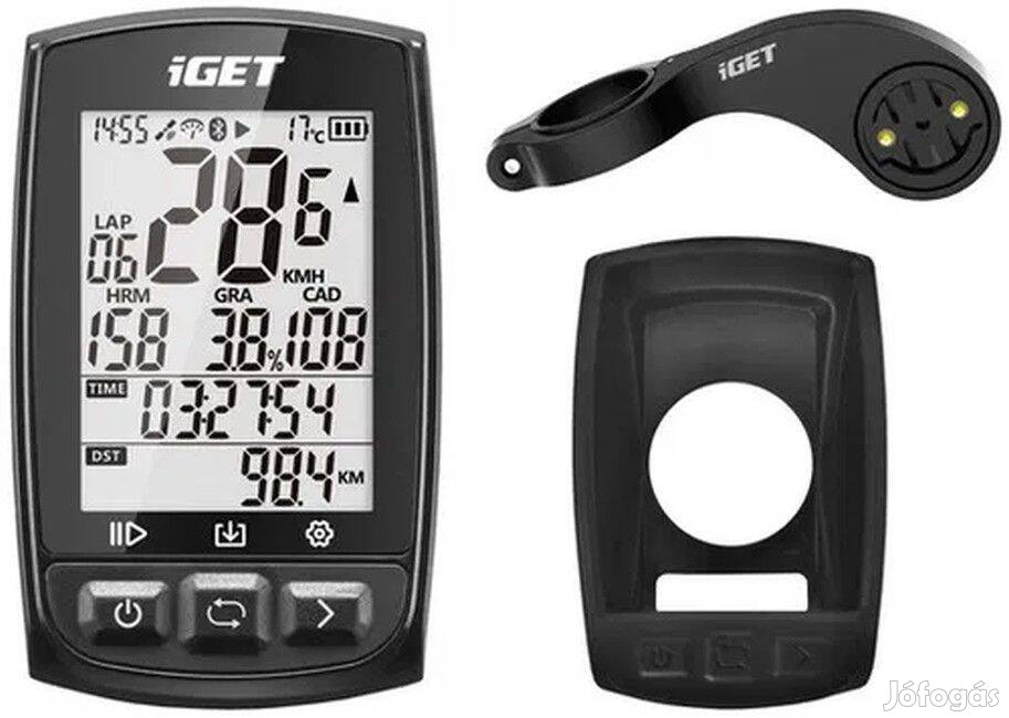 Iget C210 GPS kerékpáros komputer és AC200 távtartó és AS210 tok