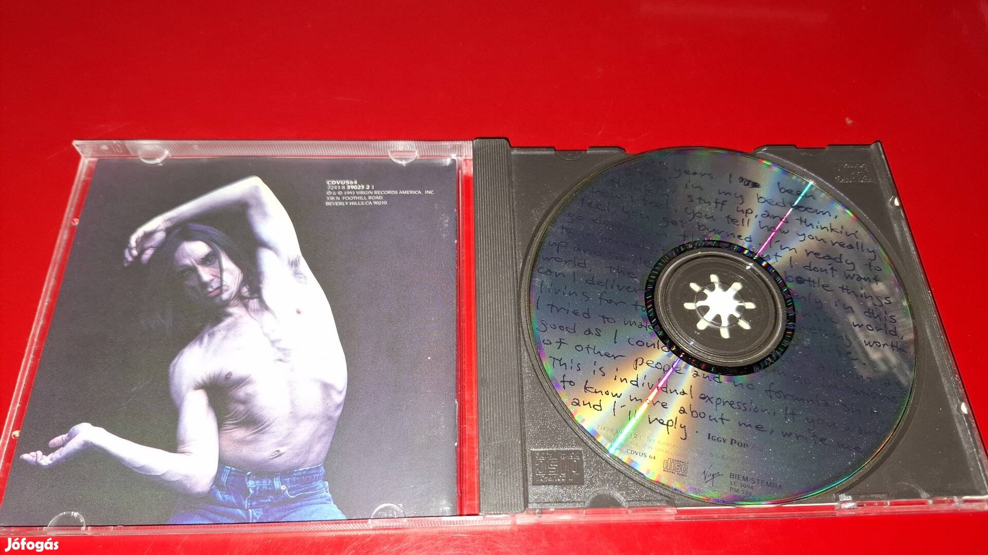 Iggy Pop American Caesar Cd 1993 Holland