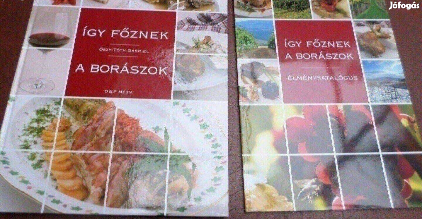 Így főznek a borászok szakács könyv + CD Új