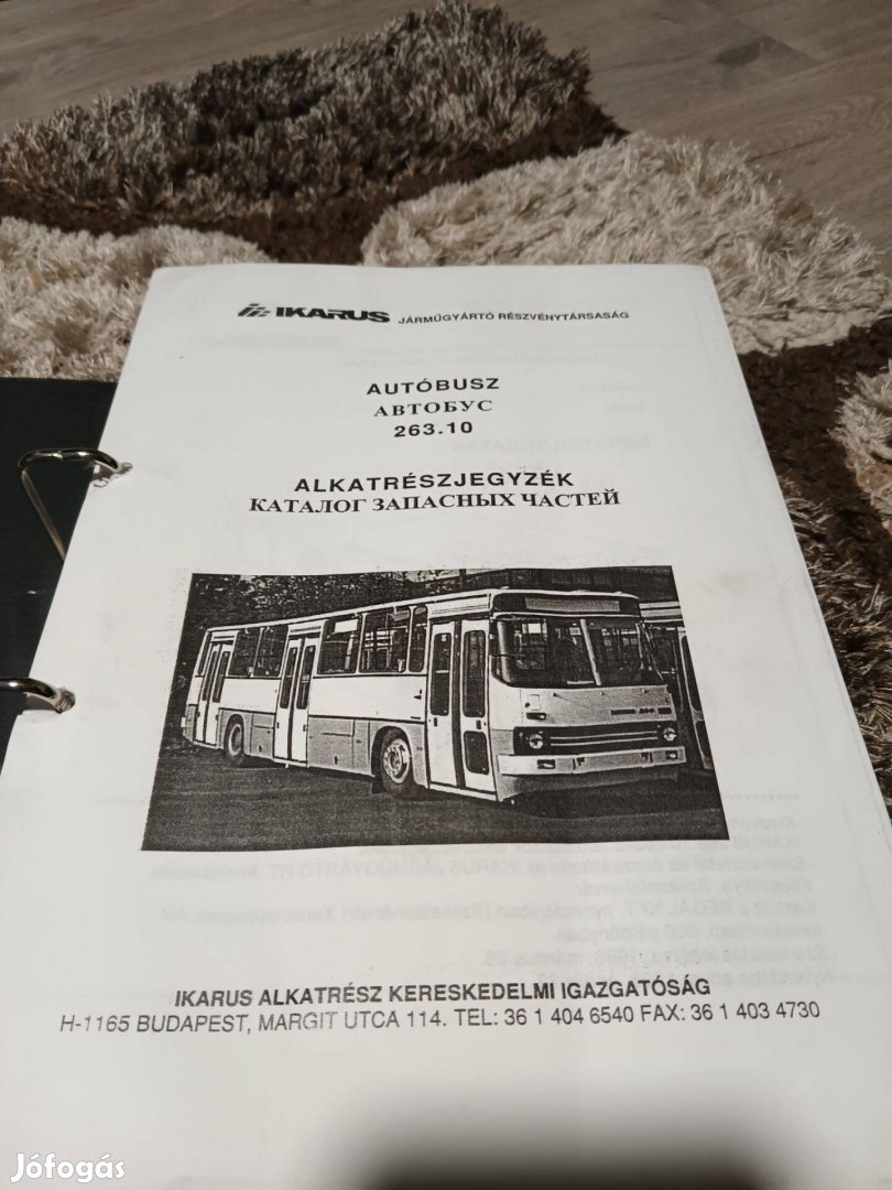 Ikarus 263 BKV Alkatrészekjegyzék