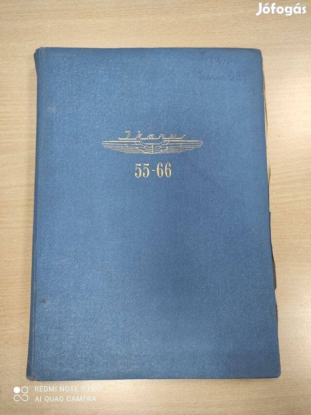 Ikarus 55-66 autóbusz Alkatrészkatalógus 1960.lll, hó