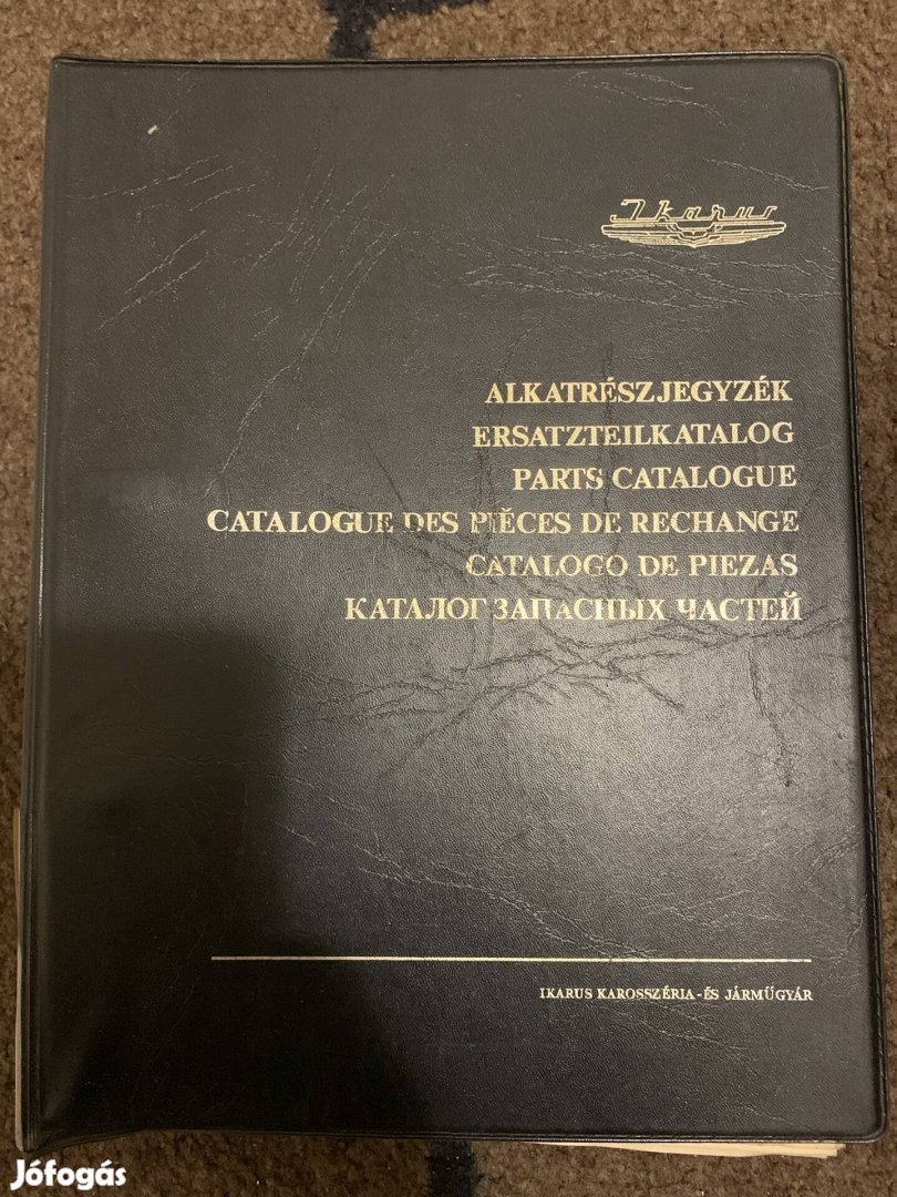 Ikarus busz Ikarusz 260 280 alkatrészjegyzék alkatrész könyv