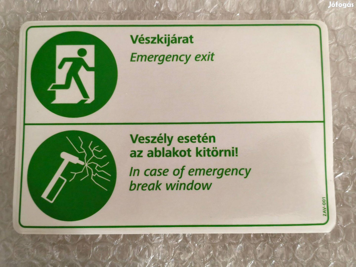 Ikarus jármű matrica utastér 18x12,5 cm új