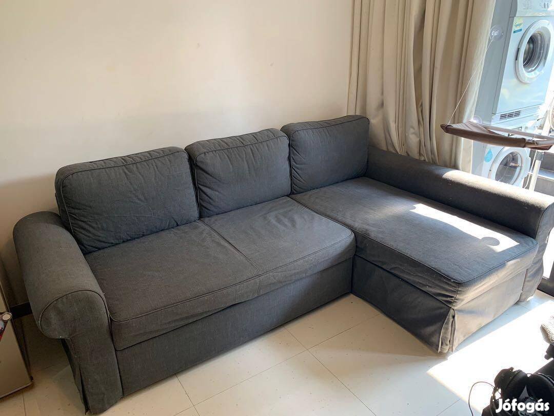 Ikea Backabro fekvőfoteles ágyazható ágyneműtartós kanapé