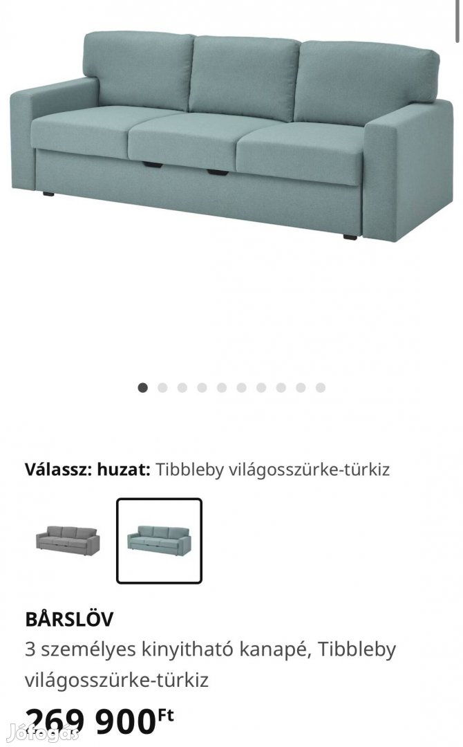 Ikea Barslöv 3 személyes kanapé