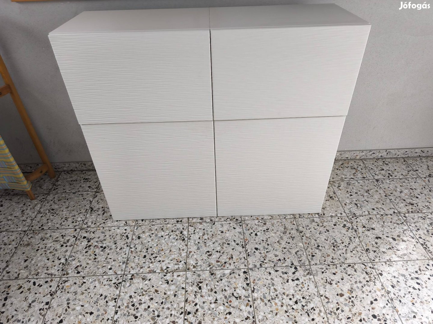 Ikea Besta Laxviken fehér 4ajtós komód