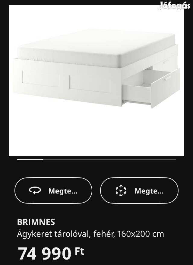 Ikea Brimnes ágy 160x200