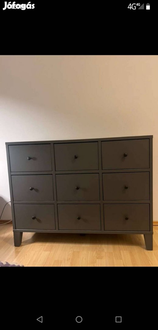 Ikea Bryggja 9 fiókos komód szekrény 