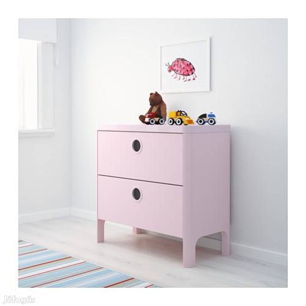 Ikea Busunge rózsaszín komód