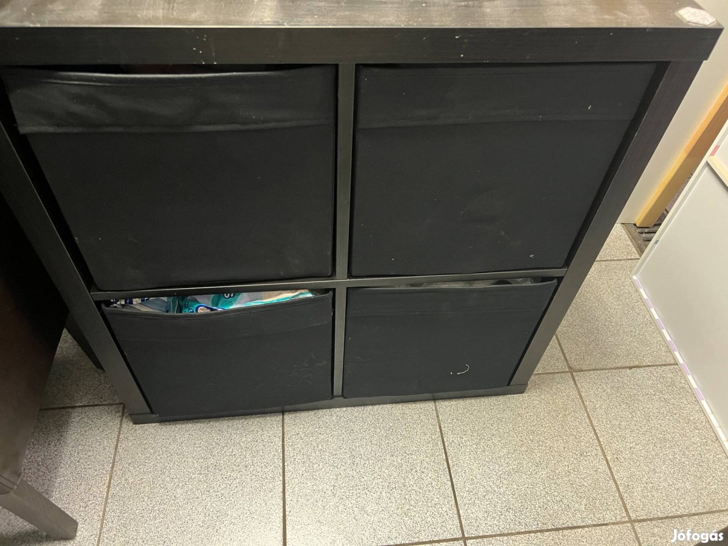 Ikea Eket szekrénykombináció lábakkal, fekete, 70x35x72 cm