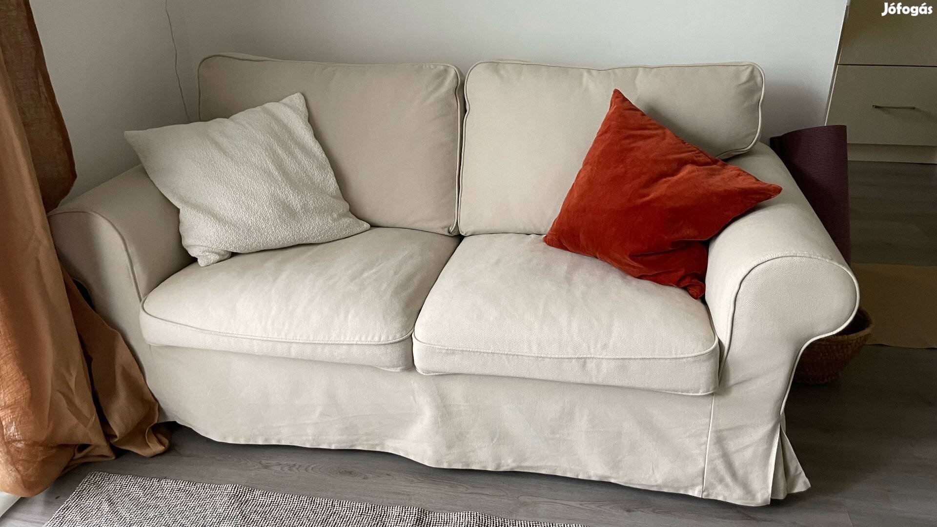 Ikea Ektorp 2 személyes kanapé, Hallarp bézs huzattal