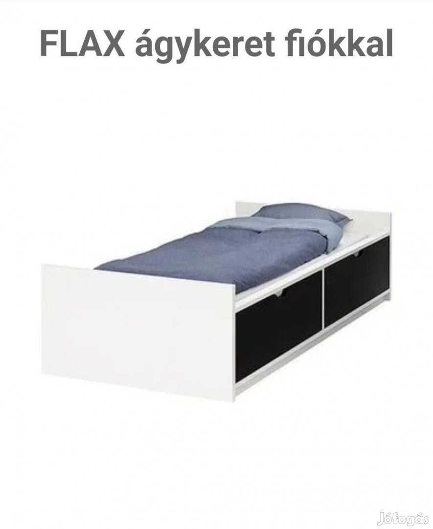 Ikea Flax ágykeret ajándék ráccsal, matraccal