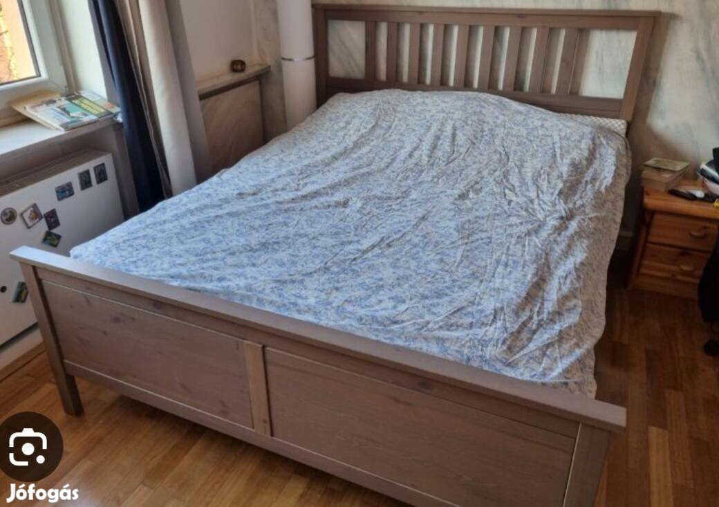 Ikea Hemnes 160x200-as szürkés-barna ágy