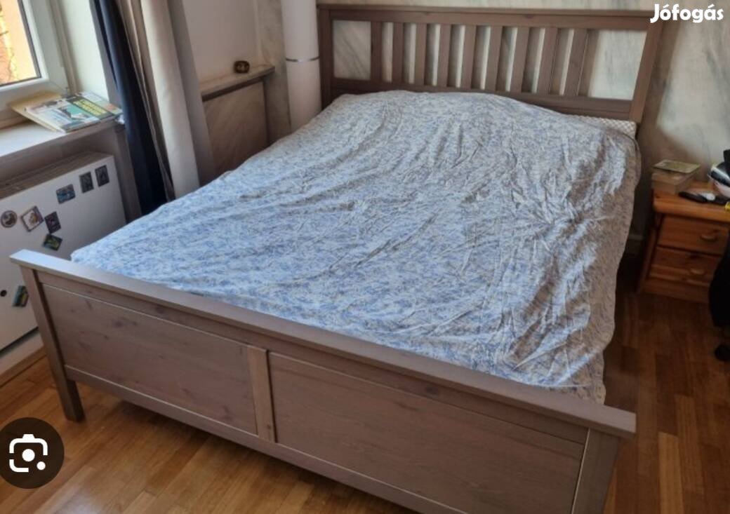 Ikea Hemnes 160x200-as szürkés-barna ágy