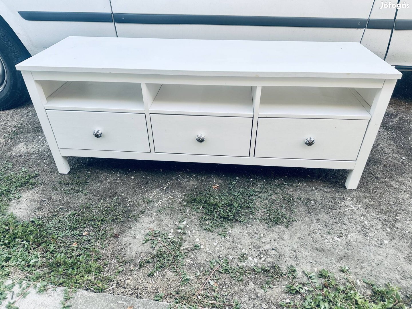 Ikea Hemnes fehér,fenyő  tv állvány