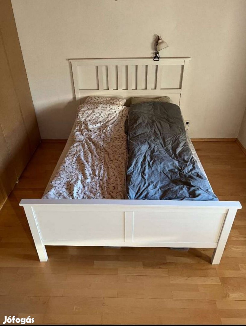 Ikea Hemnes franciaágy + Leirsund rácsok+ Morgedal! matrac