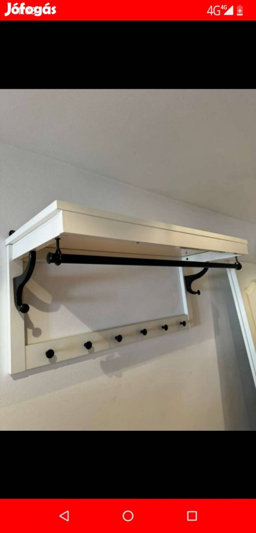 Ikea Hemnes kalaptartó polc 