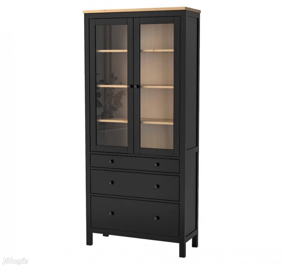 Ikea Hemnes üvegajtós szekrény