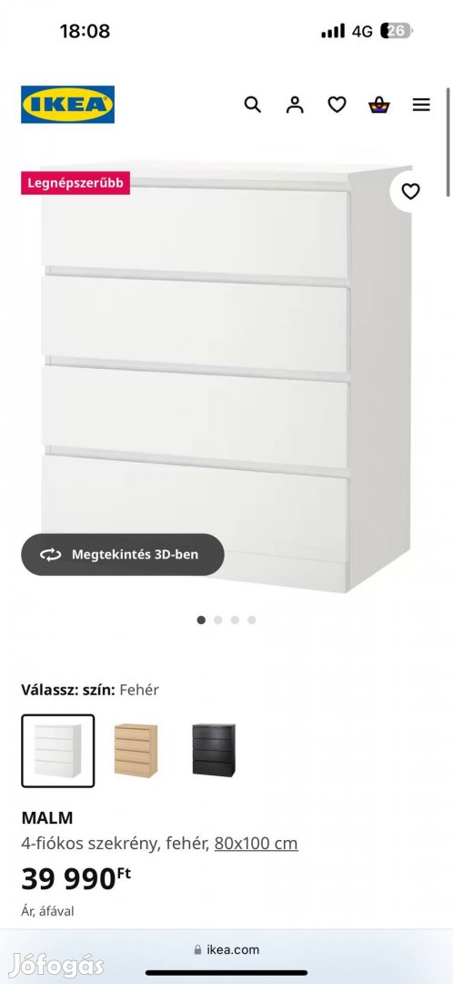 Ikea Komód teljesen új, bontatlan