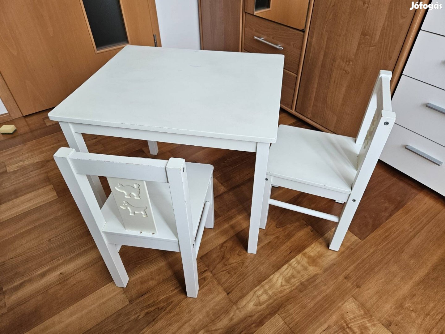Ikea Kritter gyerekasztal,kisasztal két székkel
