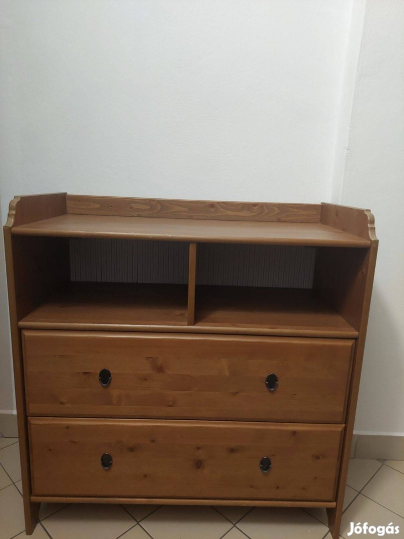 Ikea Leksvik komód Tömör fa