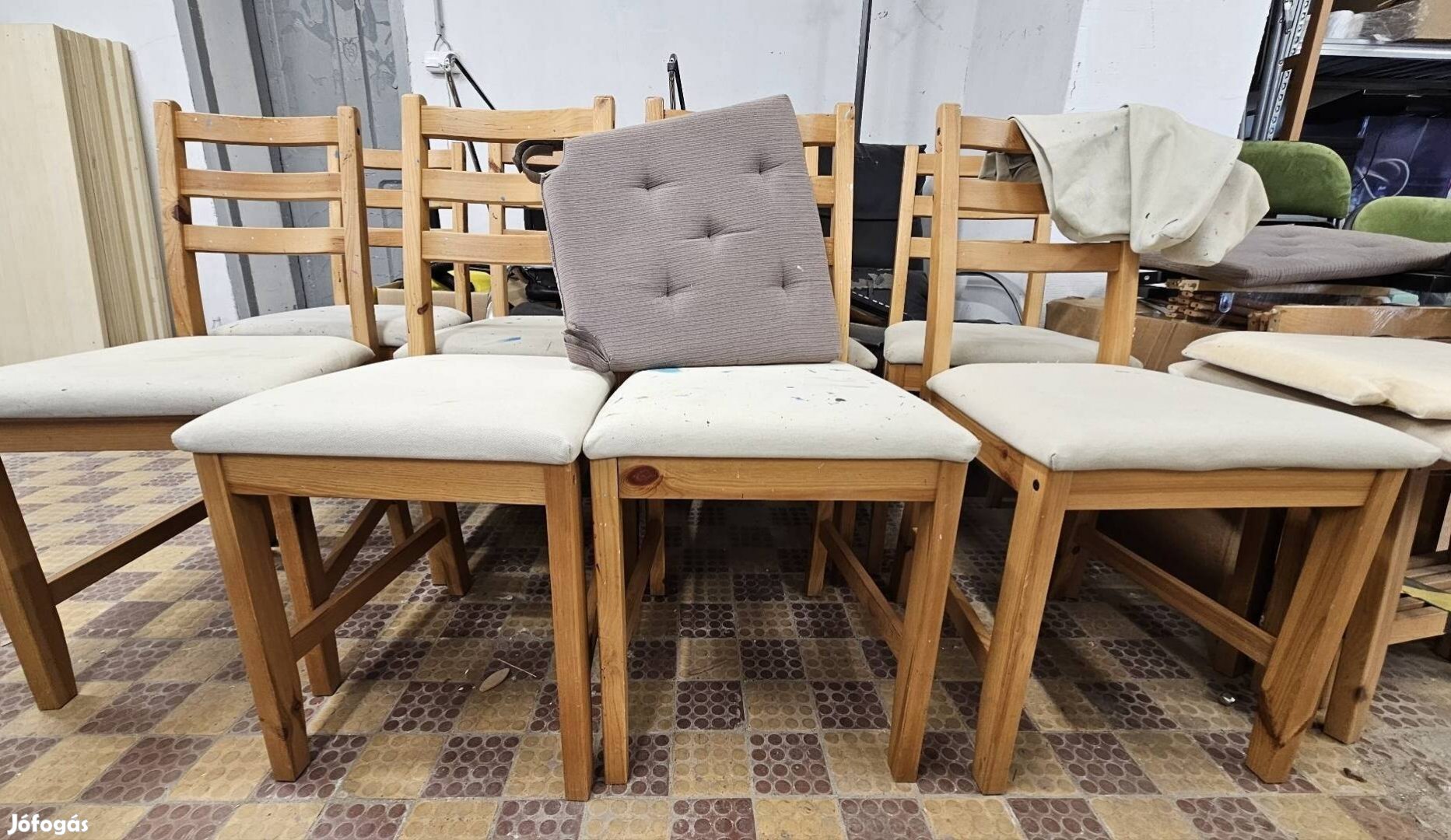 Ikea Lerhamn fenyő szék