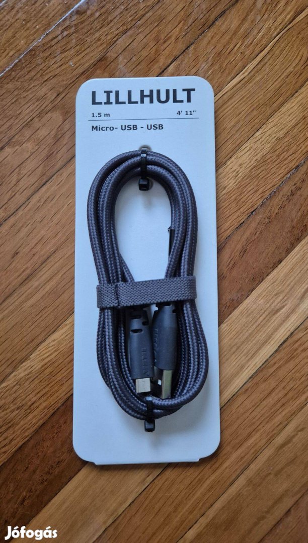Ikea Lillhut kábel töltőkábel USB micro USB új bontatlan