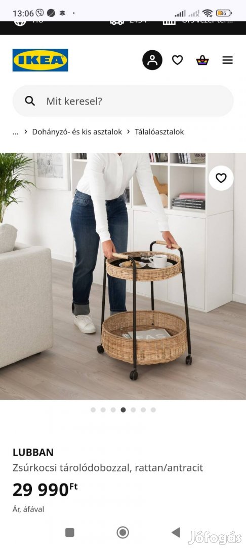 Ikea Lubban zsúrkocsi