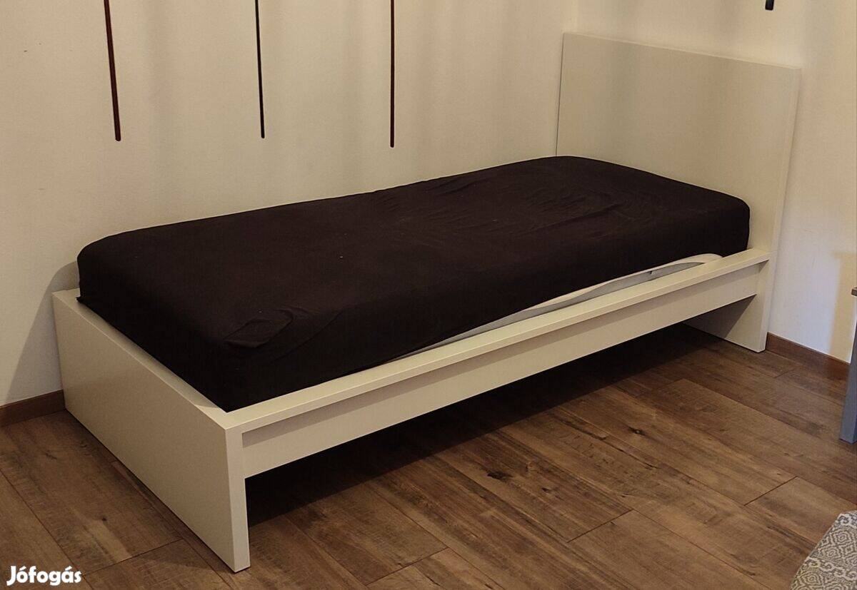 Ikea Malm 90x200 ágy ágyráccsal, igény esetén matraccal