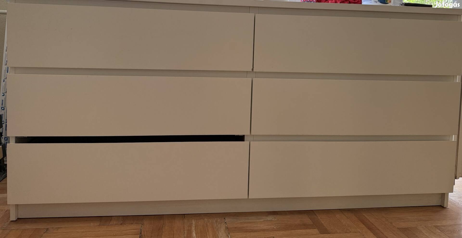 Ikea Malm fehér 6 fiókos komód 33000 Ft