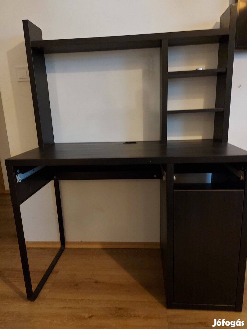 Ikea Micke fekete-barna íróasztal eladó