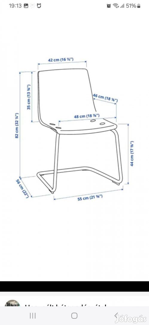 Ikea Mickey szék 1db