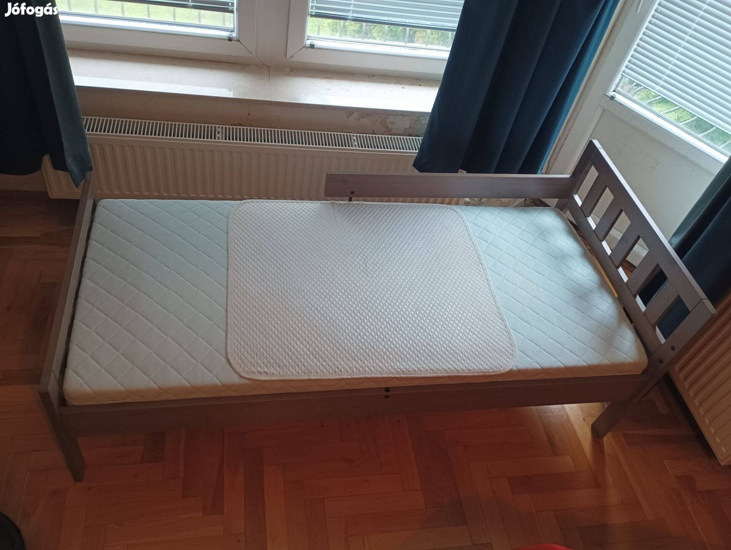 Ikea Mygga gyerekágy ágyráccsal és matraccal új állapotban eladó