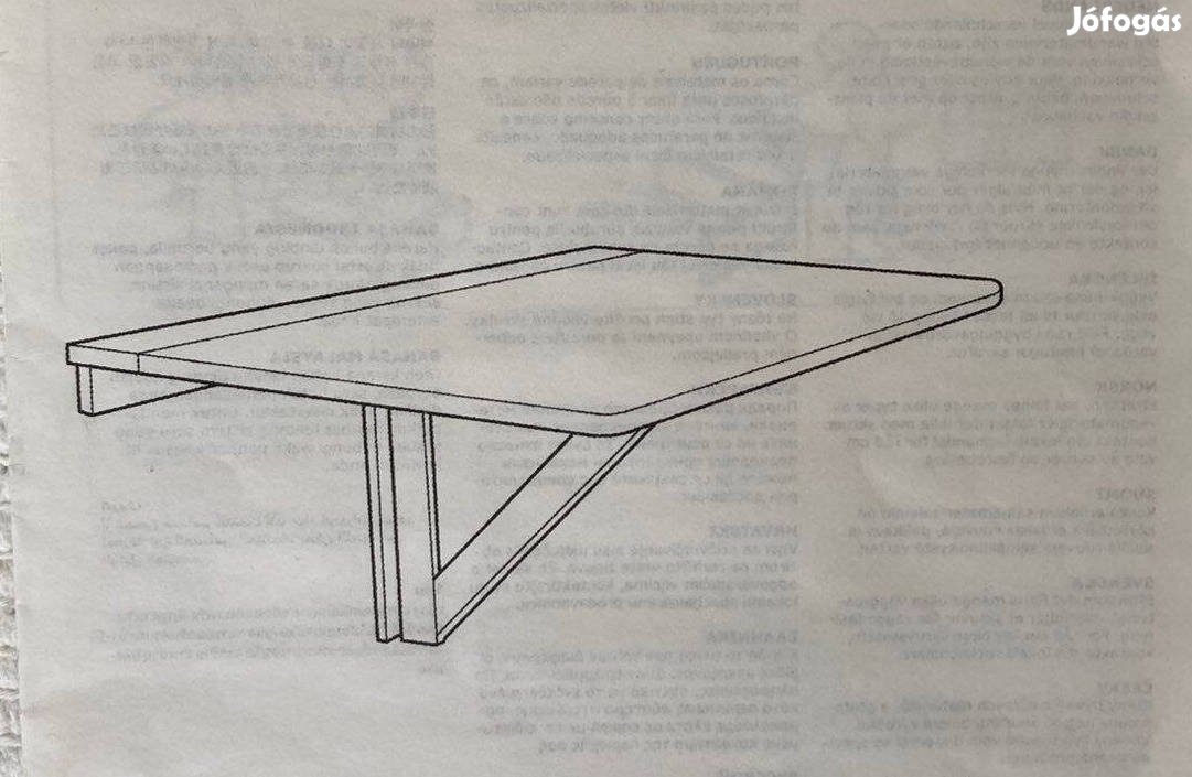 Ikea Norbo falra szerelhető asztal