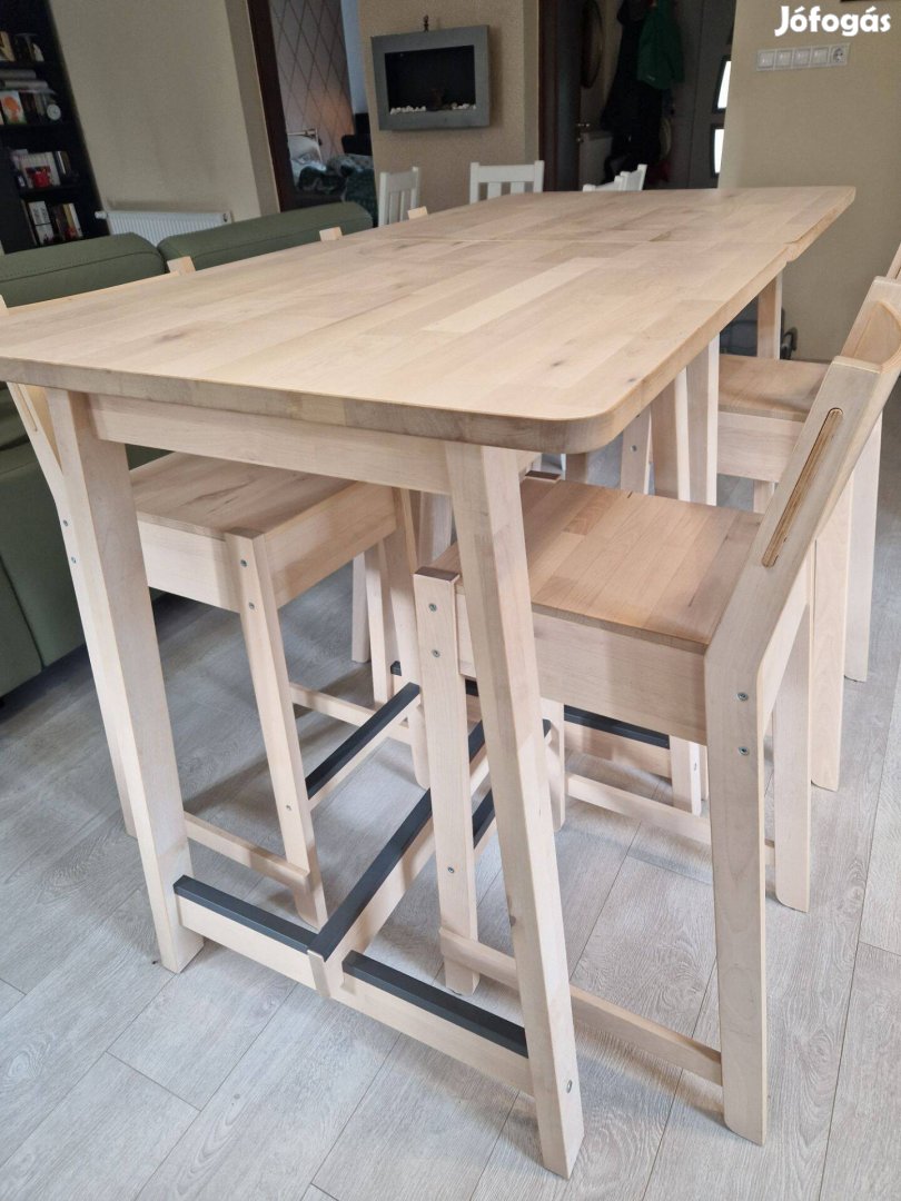 Ikea Norraker Bárasztal+székek