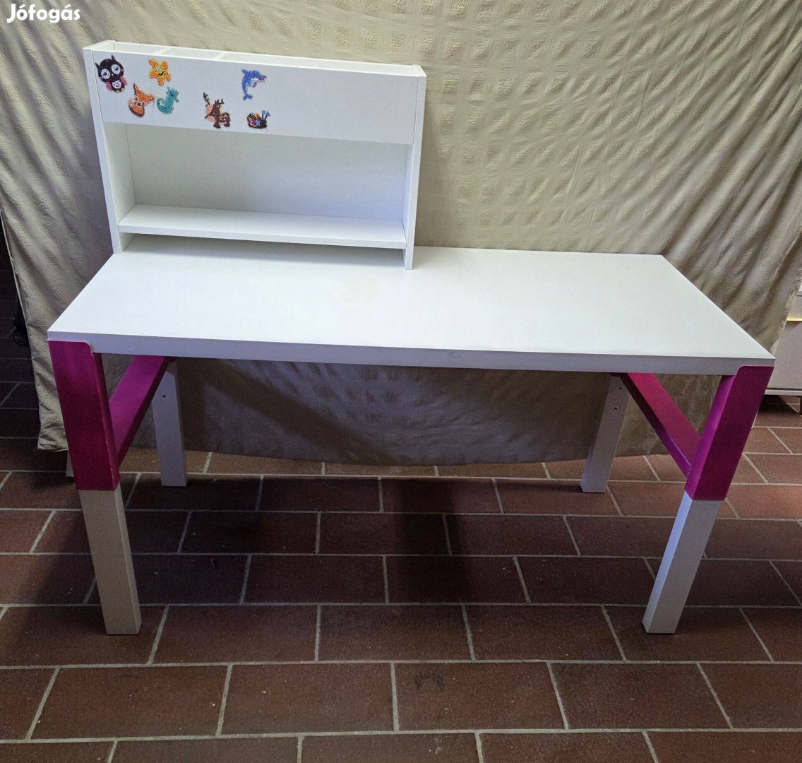 Ikea Pahl íróasztal állítható magassággal, mobil polccal