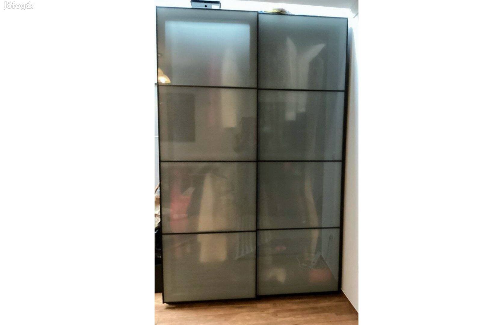 Ikea Pax üveg tolóajtós gardróbszekrény