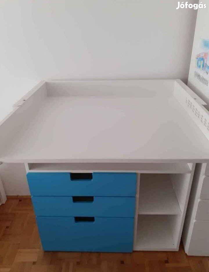 Ikea Stuva pelenkázó asztal 3 pelenkázó alátét huzattal