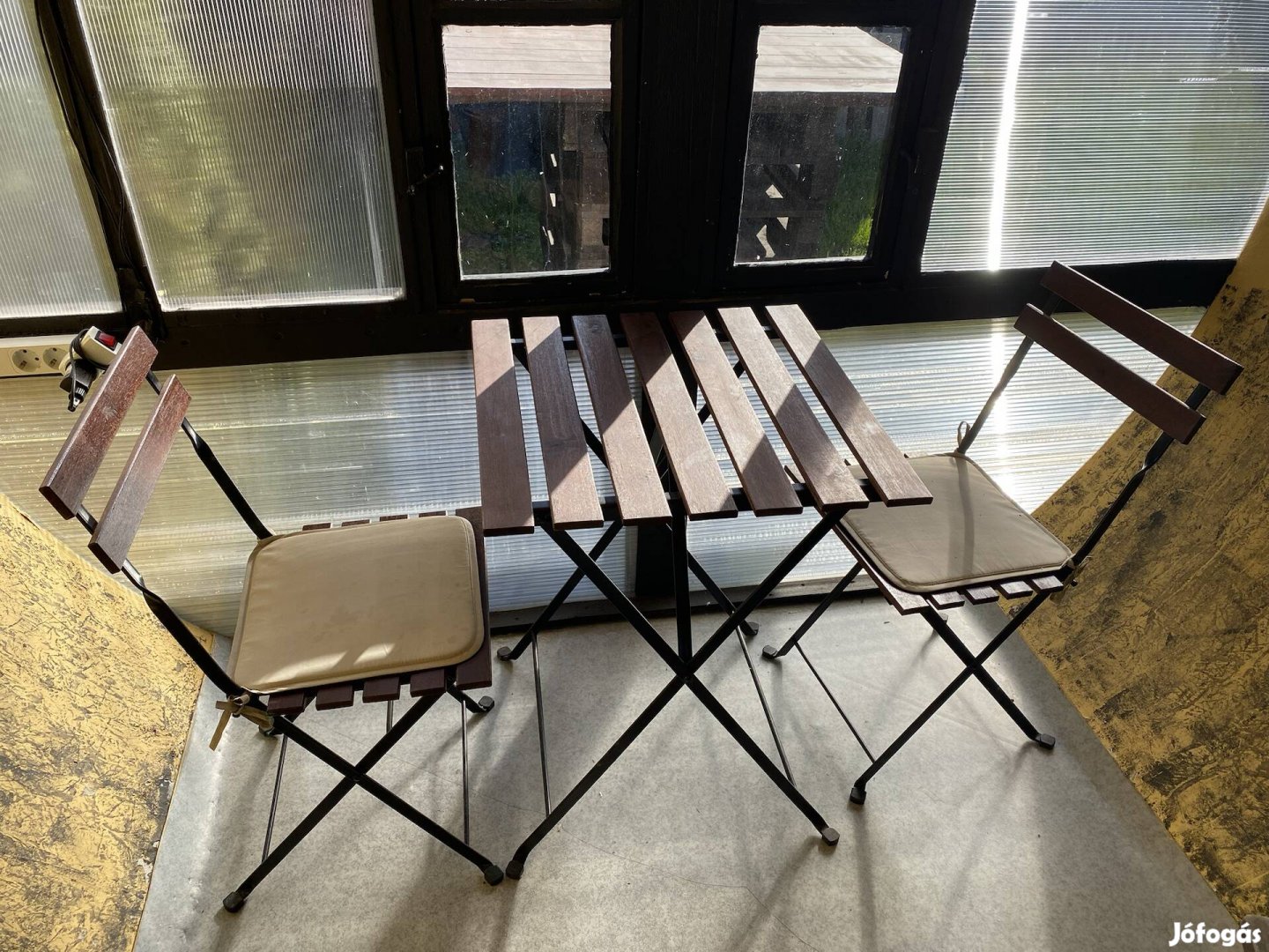 Ikea Tarnö asztal 2 szék kültéri
