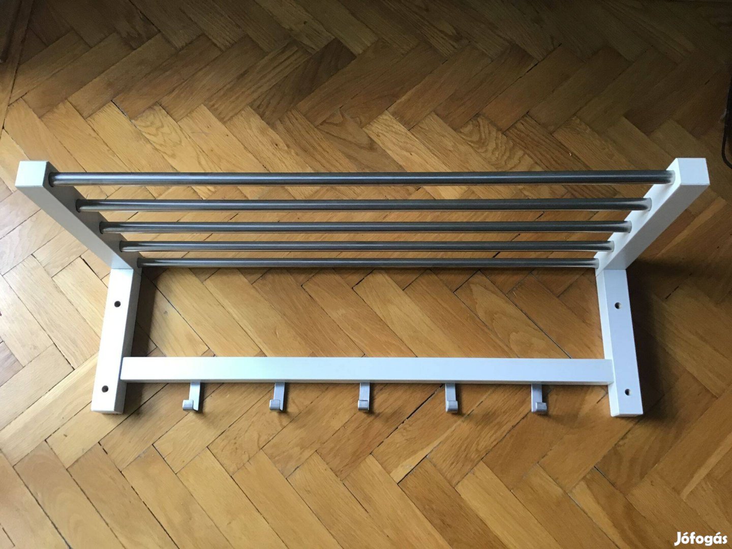 Ikea Tjusigkalaptartó polc, fehér, 79 cm