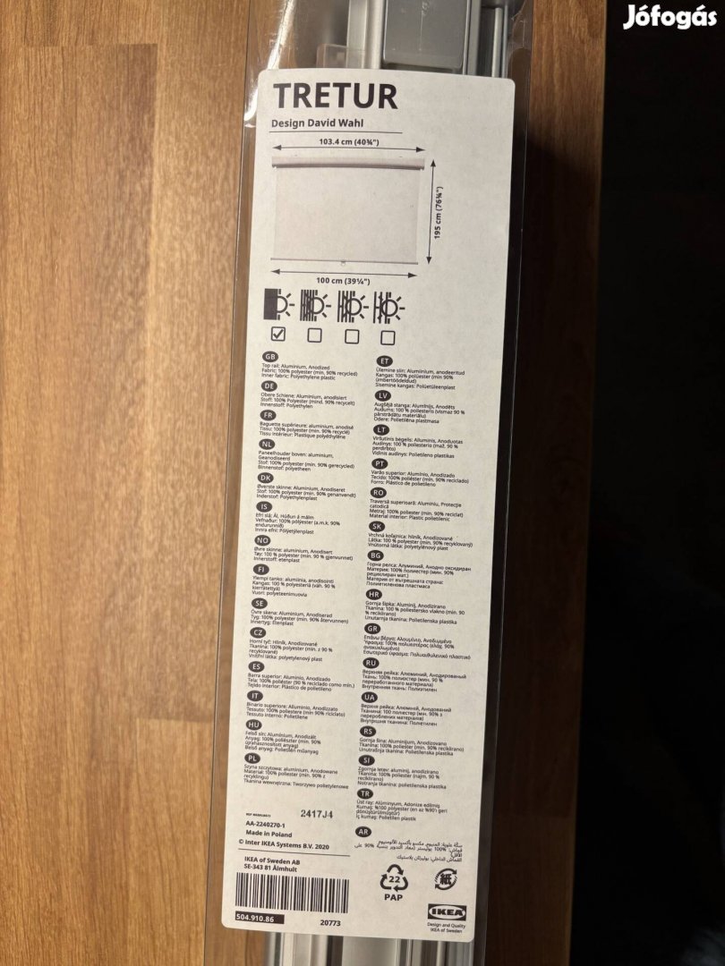 Ikea Tretur sötétítő roló