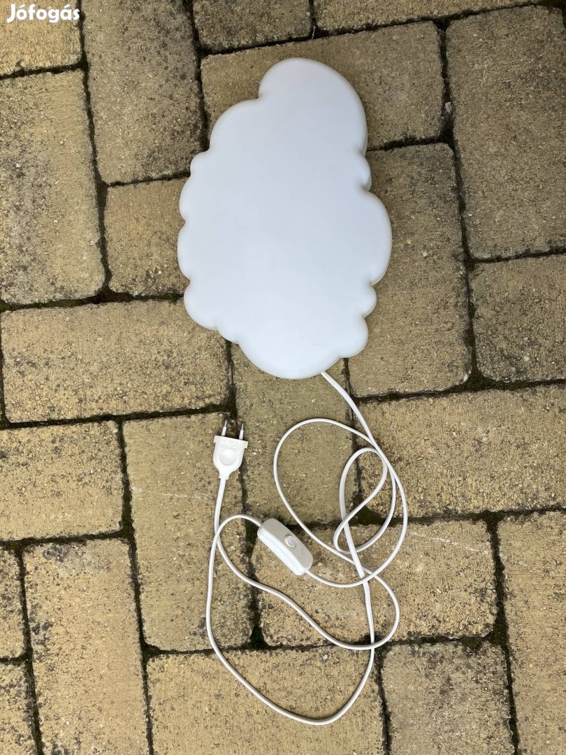 Ikea Upplyst gyerek lámpa fali lámpa fehér felhő