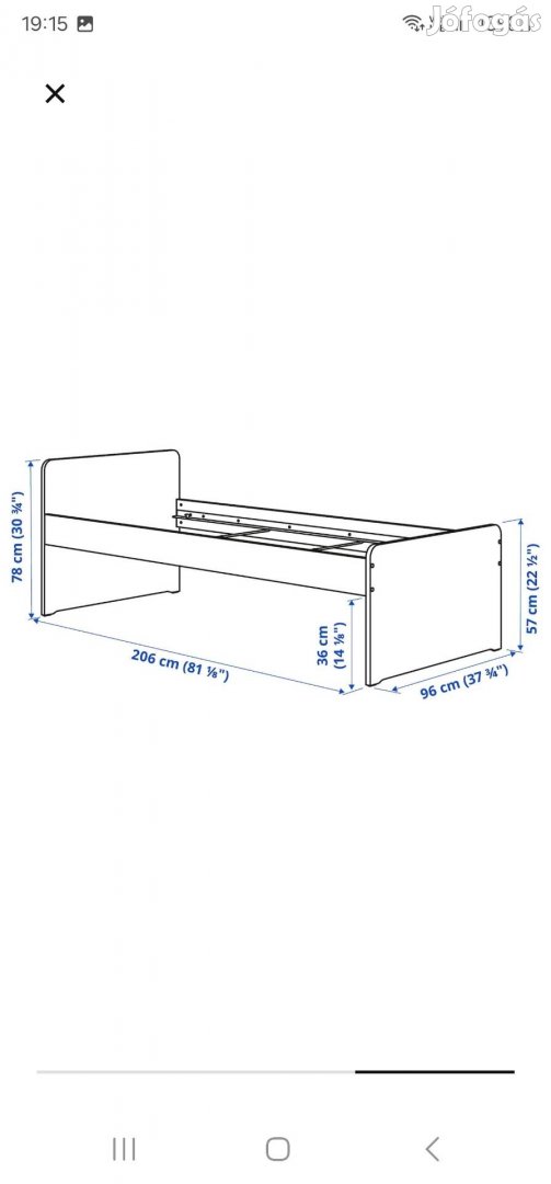 Ikea ágy ágyráccsal