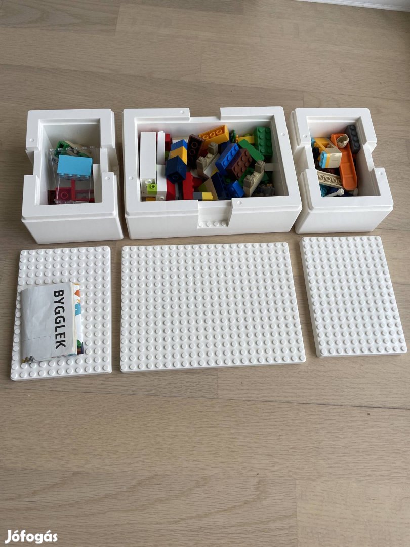 Ikea bygglek lego 201db készlet 40357, plusz 3db doboz tetővel