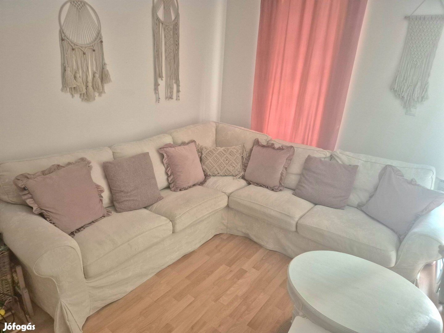 Ikea ektorp sarok ülőgarnitúra 2 huzattal