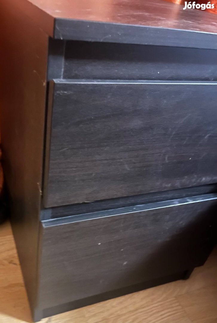 Ikea fekete éjjeli szekrény