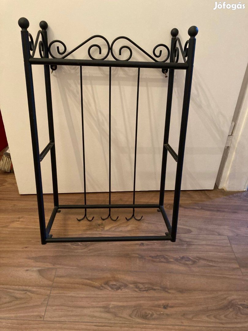 Ikea fekete fémpolc