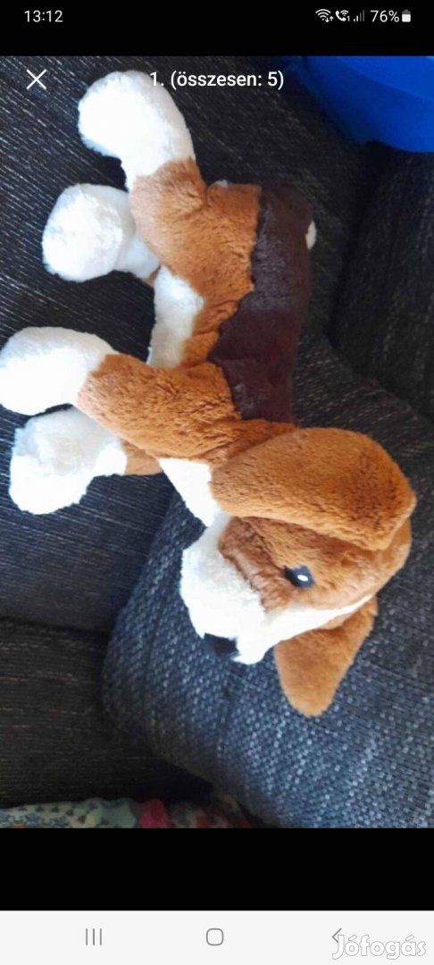 Ikea foltos kutya plüss gosig valp beagle