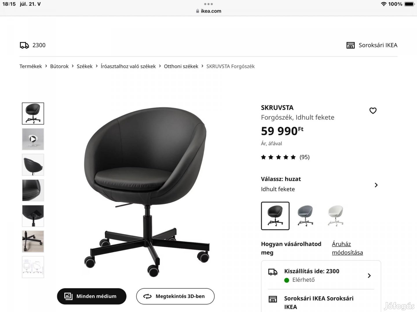 Ikea forgó forel