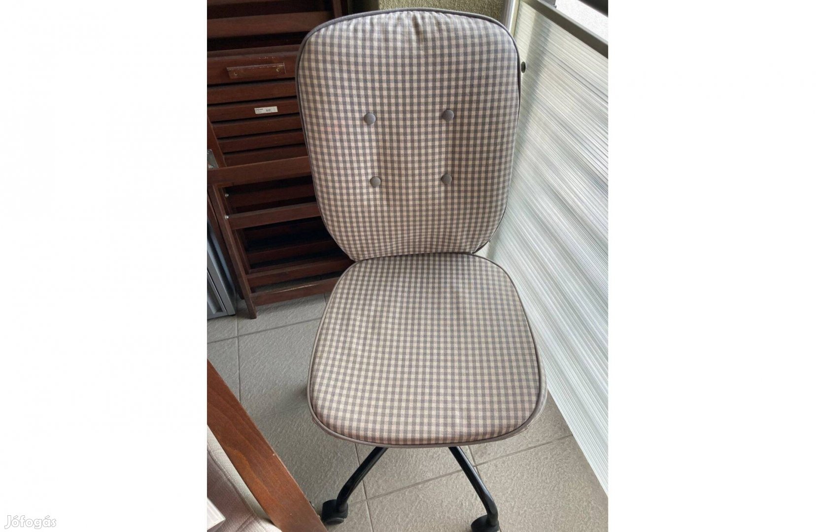 Ikea fotel, forgó szék újszerű mosható huzattal eladó